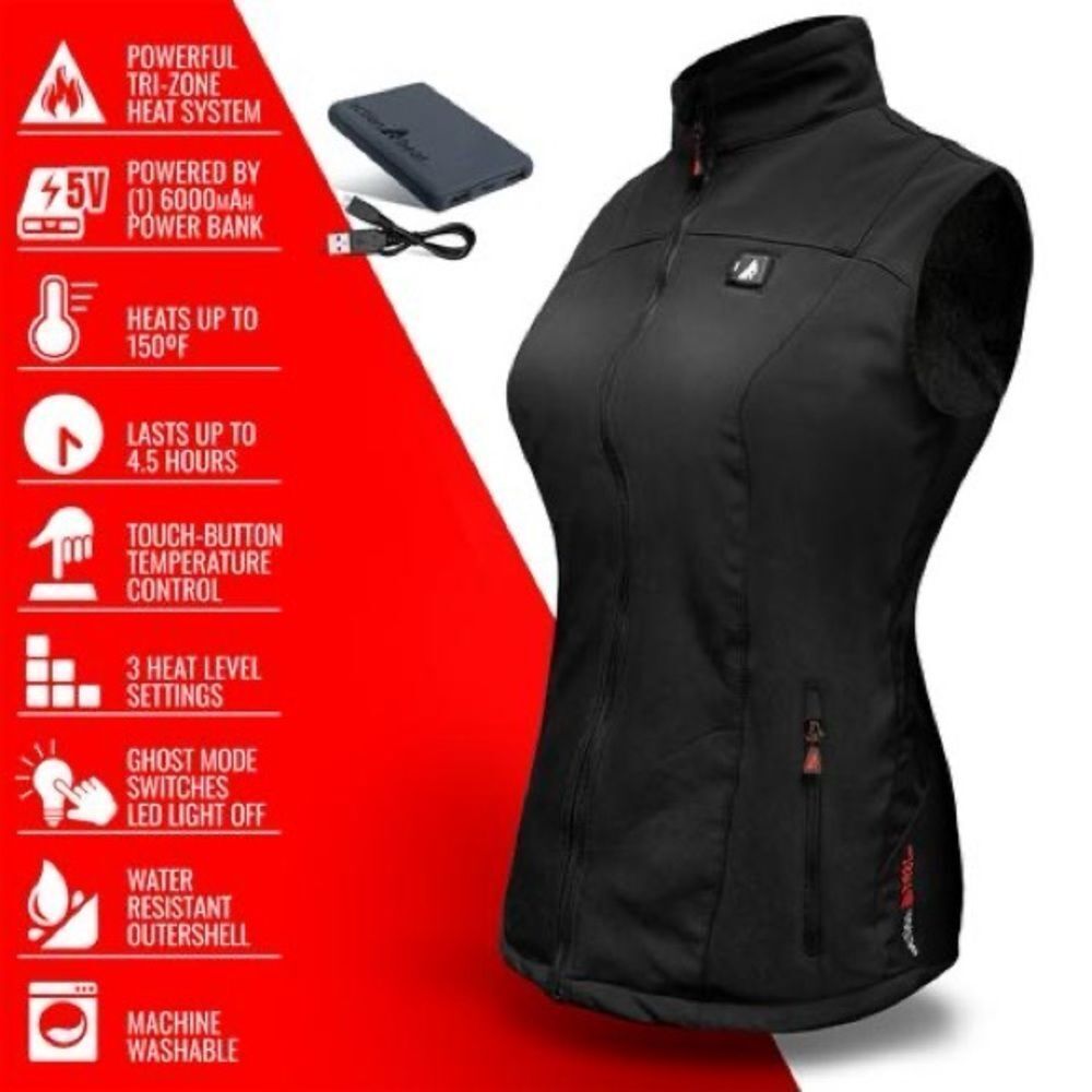 NWOT ActionHeat 5V Women's Softshell Battery no battery size M